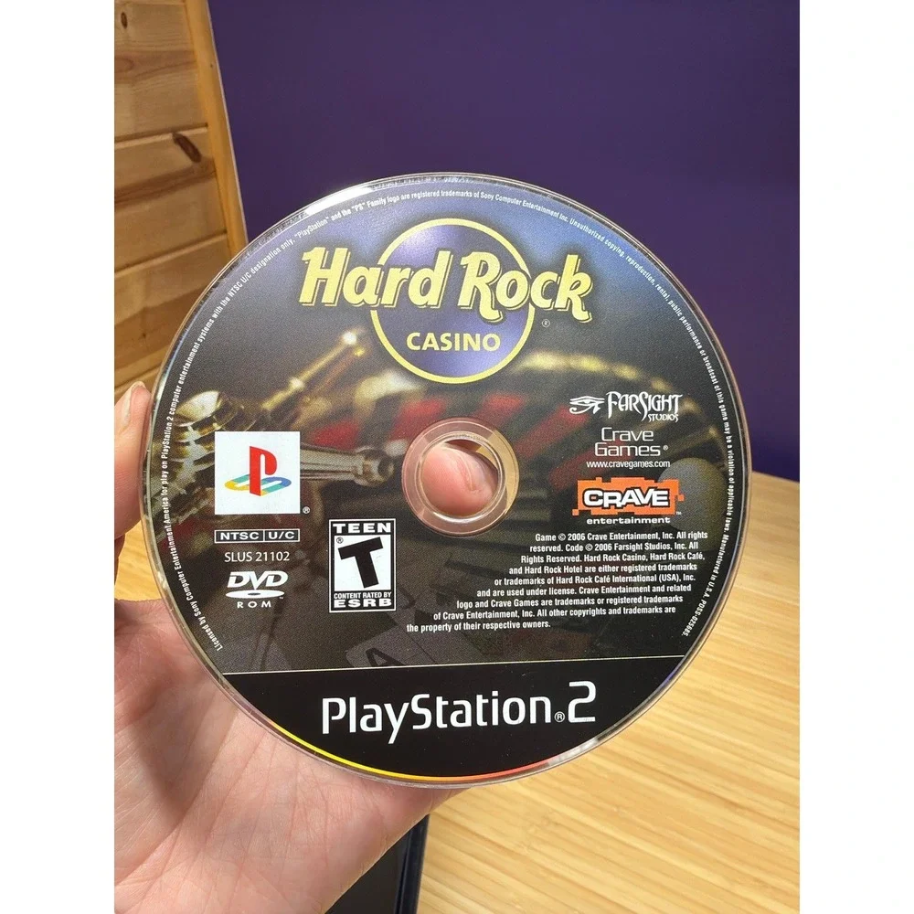Hard Rock Casino PS2 PlayStation 2 Complete CIB Tested Working Manual